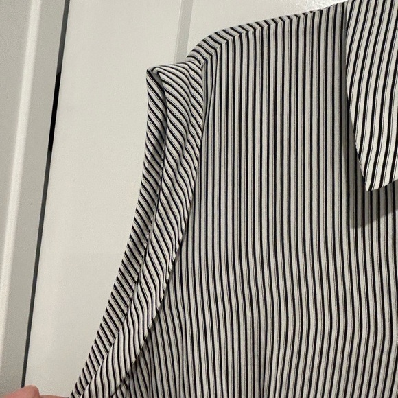 NWT Calvin Klein Women’s Plus Size 24 Striped Button Sleeveless Dress - Picture 7 of 13